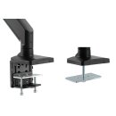 Tischhalterung 2 Monitore höhenverstellbar mit Gasdruckfeder 17-32", Xantron PRO-GS100DP