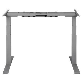 Bürotisch höhenverstellbar schwarz Tischplatte Eiche Melaminharz 160x80cm