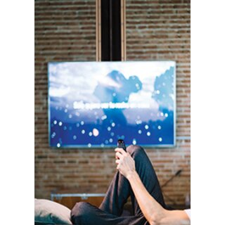 TV Decken Lift elektrisch für Monitore bis 75 drehbar, Xantron PREMIUM-K2DOWN-ROTO