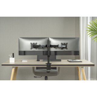 Tischhalterung für 2 PC Monitore horizontal 17-32, Xantron ECO-E62