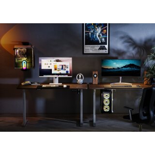 Xantron® PC Halterung mit inspirierenden RGB Effekten/PC Halterung unter Schreibtisch, PC Wandhalterung/Einstellbar in Länge, Tiefe & Breite, ideal für Gaming - Tragkraft bis 20kg